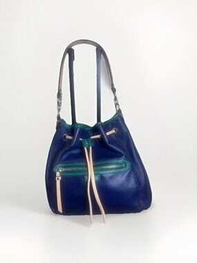 Coach (2013) 25662 Daisy Multicolor Drawstring Leather Shoulder Bag Handbag